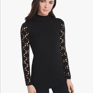 Whbm Cutout-Detail Mock Neck Tunic XS